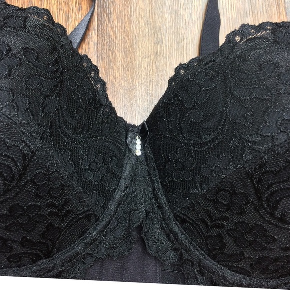 Smart & Sexy 40D Black lace lined bra push up - Picture 2 of 8